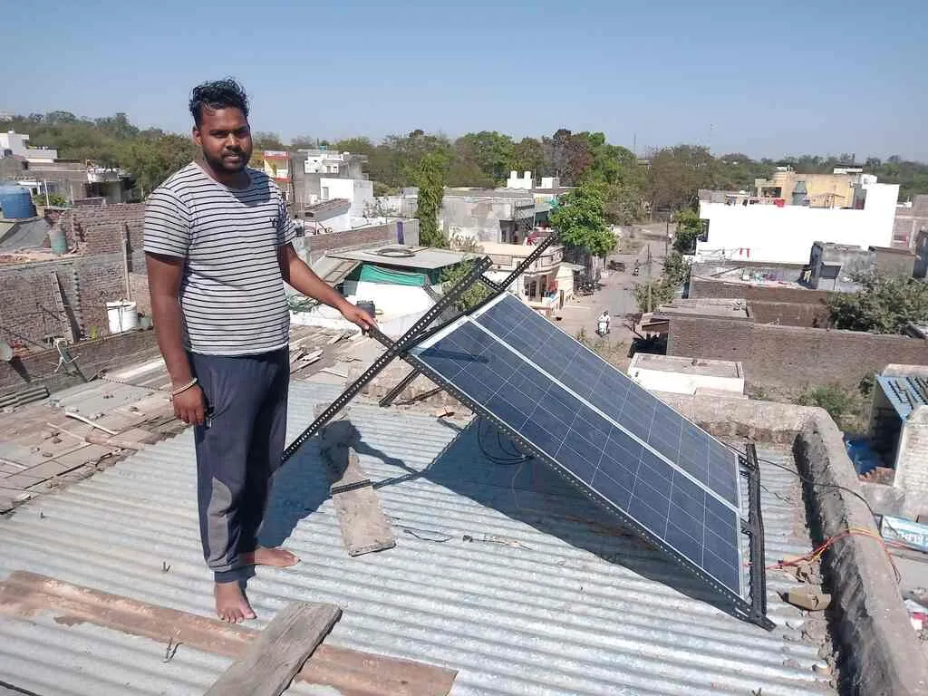 Solar panel installation